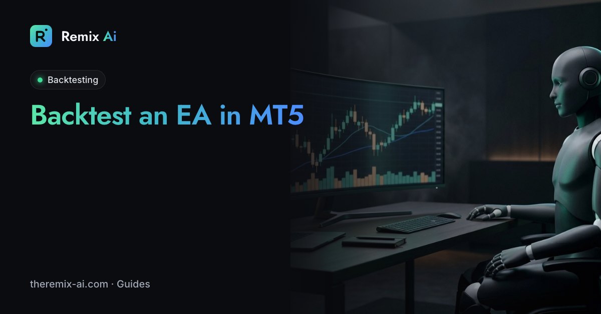Backtest an EA in MT5, Remix Ai guide